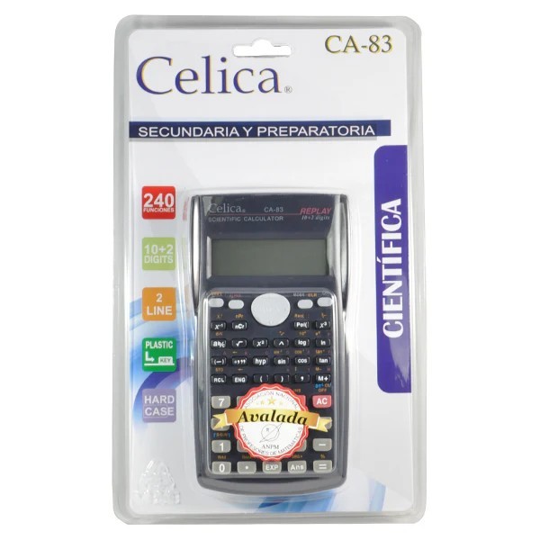 CALCULADORA CIENT. CELICA CA-83 240 FUNC NGO BL.C1 C.60